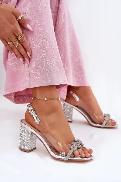 S. BARSKI Průhledné Sandály Na Podpatku D&A