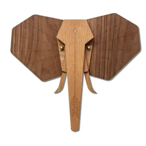 KUNSTLOFT NÁSTĚNNÁ MASKA HNĚDÁ, 28/28 CM