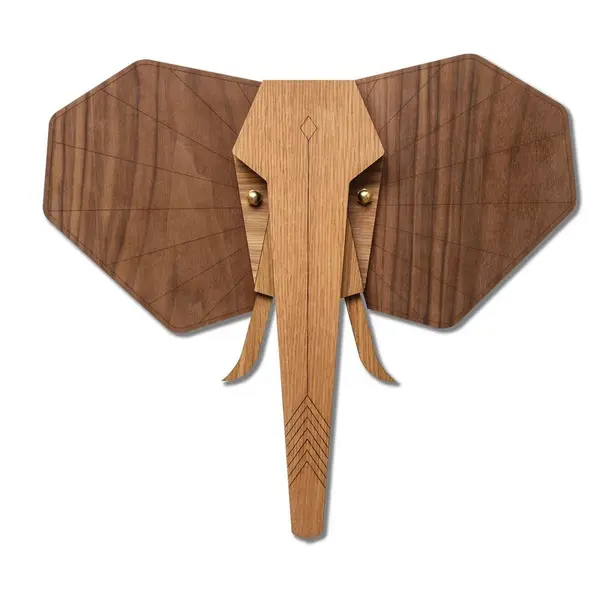 KUNSTLOFT NÁSTĚNNÁ MASKA HNĚDÁ, 28/28 CM