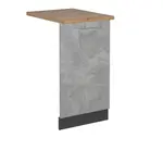 Vicco ČELNÍ PANEL MYČKY R-Line Beton 45 cm , PD Dub