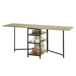 SoBuy POČÍTAČOVÝ STŮL se 3 policemi 180x60x77cm Industriální