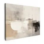 MuchoWow OBRAZ NA PLÁTNĚ Abstraktní - Umění - šedá 80x60 cm