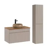 Petits-meubles KOUPELNOVÝ NÁBYTEK 80.4cm Zelie 2er-Set Kašmír