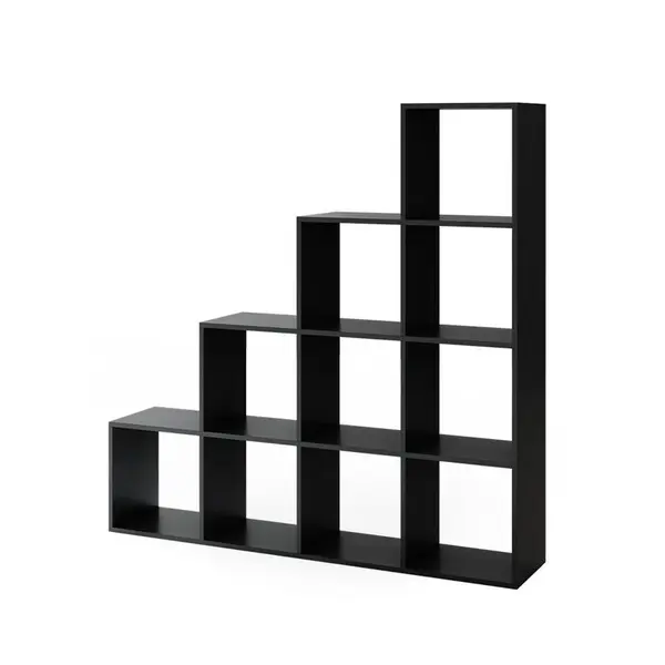 Vicco SCHODIŠŤOVÝ REGÁL Černá 142.5 x 140 cm