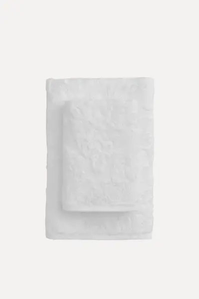 Luxusní modalová osuška DAMASK  75x150cm Bílá