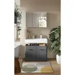 MID.YOU KOUPELNA vysoce lesklá šedá