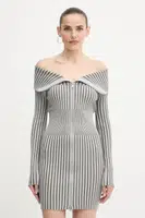 Šaty Guess KATHRYN šedá barva, mini, přiléhavé, W5YK28 Z30I2