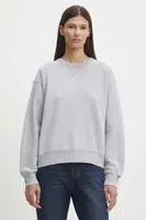 Bavlněná mikina Levi's dámská, šedá barva, melanžová, A8789