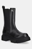 Dětské holínky Calvin Klein Jeans černá barva, V4A5-83137