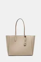 Kožená kabelka BOSS NUMAH Tote béžová barva, 50547750