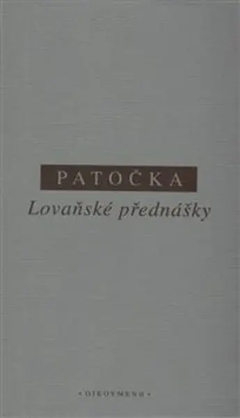 Lovaňské přednášky - Jan Patočka