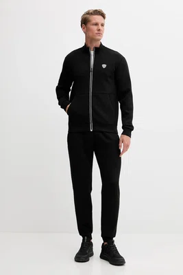Tepláková souprava EA7 Emporio Armani černá barva