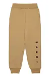 Dětské tepláky Marni MP72U TROUSERS béžová barva, s potiskem, M01218