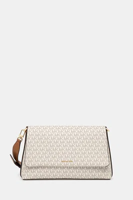 Kabelka MICHAEL Michael Kors NESSA béžová barva, 30T5G8ZM3B