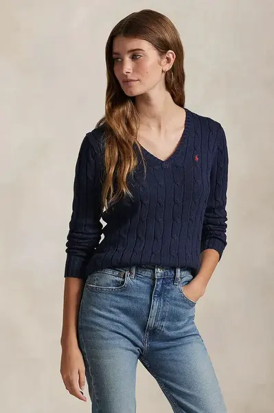 Bavlněný svetr Polo Ralph Lauren bílá barva, 211891641