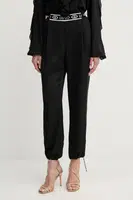 Kalhoty Liu Jo dámské, černá barva, high waist, TF5192.T004A