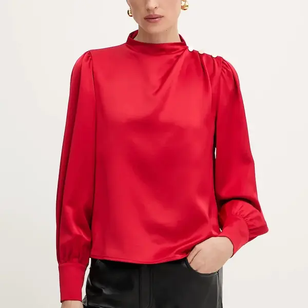 Halenka Fracomina dámská, červená barva, hladká, FR25WT1020W41101