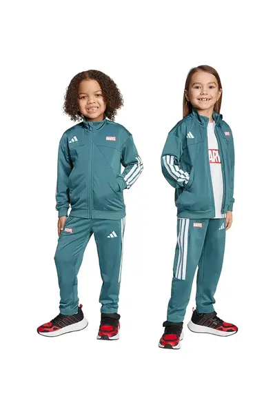 Dětská tepláková souprava adidas Marvel zelená barva, JM0834