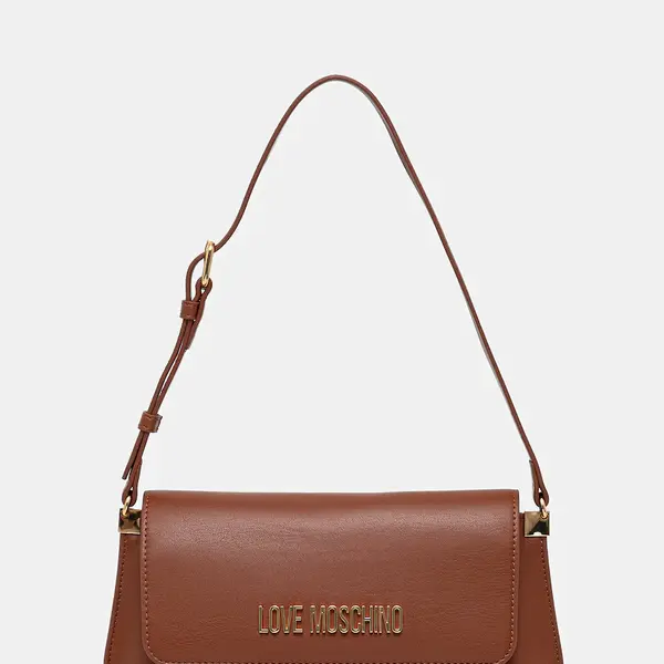 Kabelka Love Moschino hnědá barva, JC4058PP1NLO0312