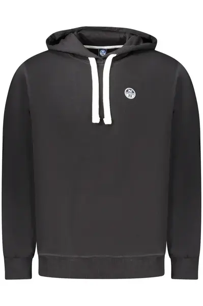 Pánská černá mikina s kapucí na zip