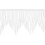 1.8 Yards Glass Beads Fringe Tassel Lace Trim Ribbon