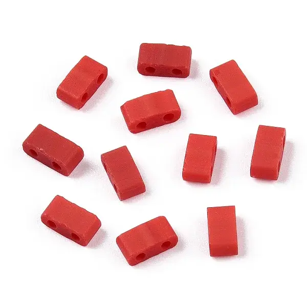 2-Hole Opaque Glass Seed Beads