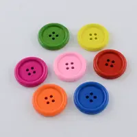 4-Hole Dyed Wood Buttons