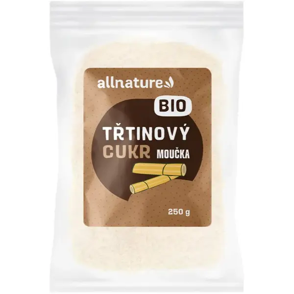 Allnature Trstinový cukor múčka BIO prírodné sladidlo v BIO kvalite 250 g