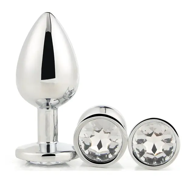 Dream Toys Gleaming Love Silver Plug Set sada análnych kolíkov Silver Plug Set