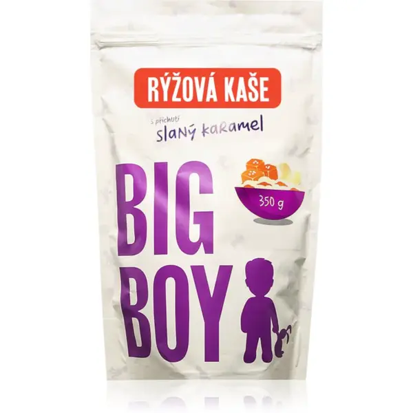 Big Boy Rice Porridge Eko varianta ryžová kaša bez lepku príchuť Sweet and Salty caramel flavour 350 g