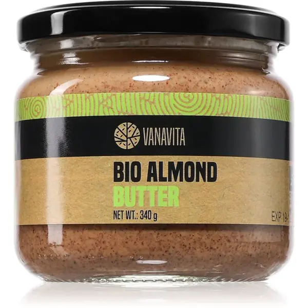 VanaVita Mandľový krém BIO 100 % orechový krém 340 g