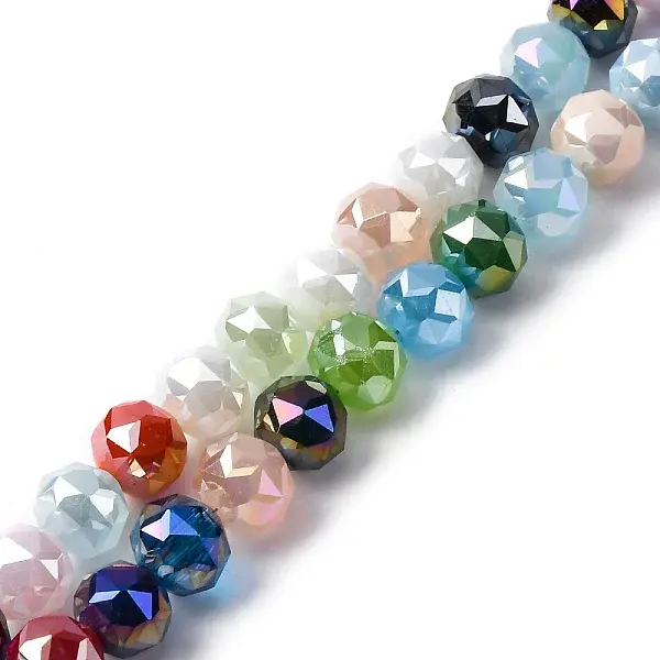 Electroplate Opaque Glass Beads Strands