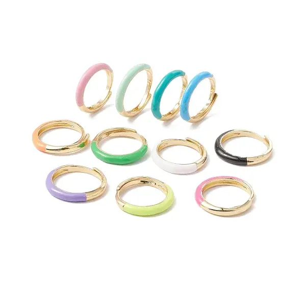 Enamel Adjustable Ring