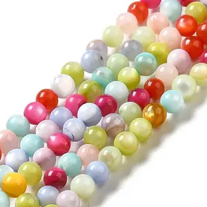Dyed Natural Freshwater Shell Beads Strands