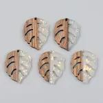 Transparent Resin & Walnut Wood Pendants