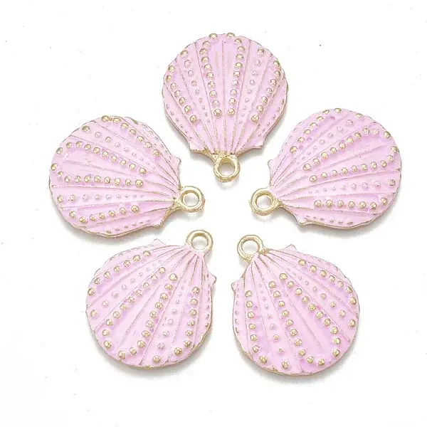 Spray Painted Alloy Pendants