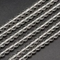Synthetic Quartz Round Bead Strands