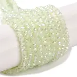 Baking Electroplate Glass Beads Strands