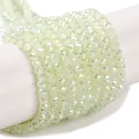 Baking Electroplate Glass Beads Strands