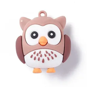 PVC Cartoon Owl Doll Pendants