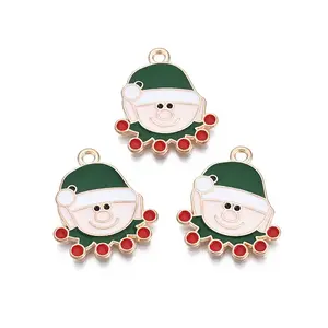 Christmas Alloy Enamel Pendants