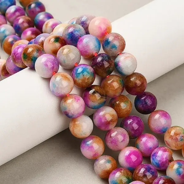 Natural White Jade Beads Strands