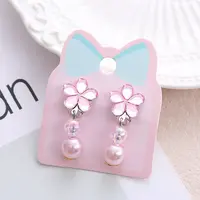 Alloy Plastic Clip-on Earrings for Kid