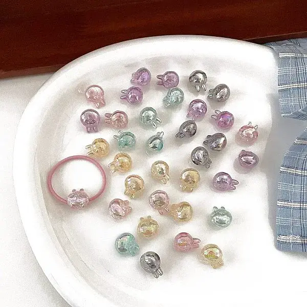 Opaque Crackle Acrylic Beads