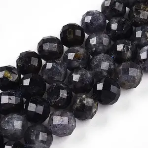 Natural Cordierite/Iolite/Dichroite Beads Strands