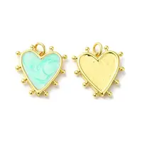 Rack Plating Brass Enamel Pendants