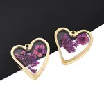 304 Stainless Steel Epoxy Resin Pendants