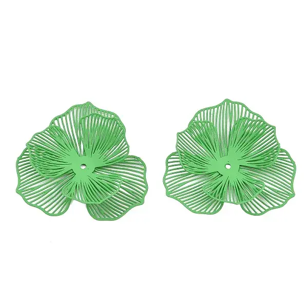 Spray Painted Iron Bead Caps