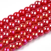 Electroplate Opaque Glass Beads Strands