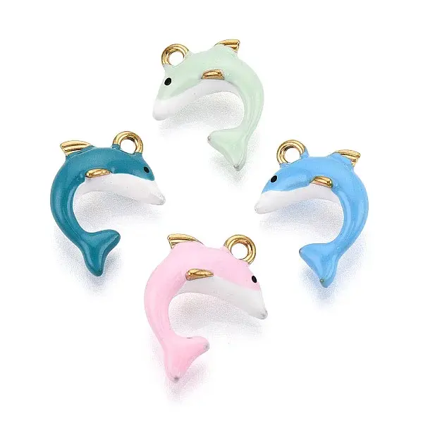 Ion Plating(IP) 304 Stainless Steel Enamel Pendants